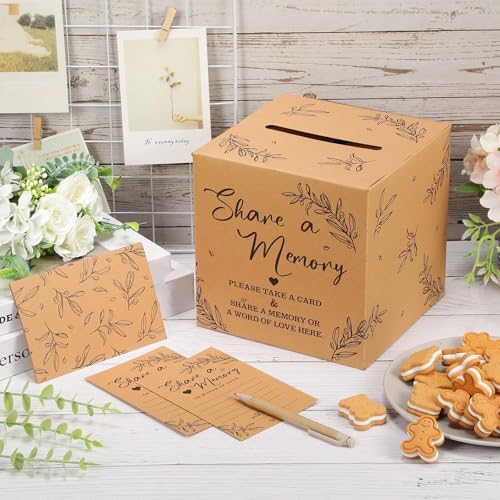 Pajean 50 Share a Memory Cards and Box, Kraft Color, Trendy - color: Kraft Color, style: Trendy