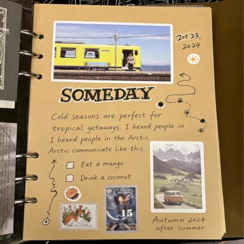 Scrapbook Album, 32 Self-Adhesive Pages & 20 Kraft Writing Pages, DIY Memory Book with Storage Envelope, Holds Up to 120 Photos, Photo Album Craft Set for Wedding Anniversary Family Vacation - color: Blue