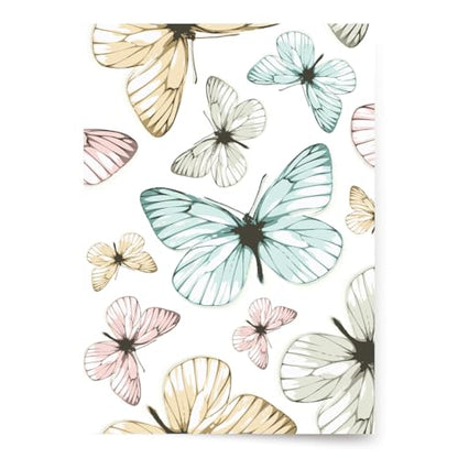 Designer Greetings For Your Words, Blank Cards 6 Pack - color: Pastel Butterflies