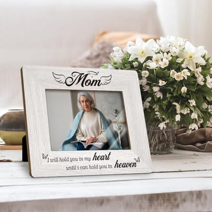 Memorial For Loss Of Mother Picture Frame, Bereavement Gifts For Mom, Sympathy Funeral Condolence Gifts For Loss Of Mother In Law, Memory Mom Picture Frame Fits 4x6”