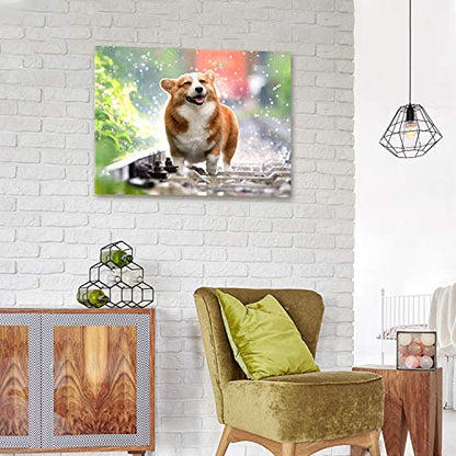 Personalized Photo to Canvas Print - Canvas Prints With Your Photos on Custom Wall Art for Bedroom, Living Room, Wedding Baby Pet Family Picture Framed Wall Art (8" W x 6" H) - size: 6"L x 8"W