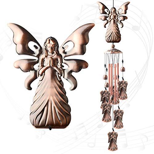 Angel Gifts for Grandma, Mother Wind Chimes,Birthday Gift for mom/Husband/Wife/Women/Aunt/Daughte/Friend/Niece/Sister/Teacher,Gardening Gifts,Memorial Windchime Outside,Yard Decor