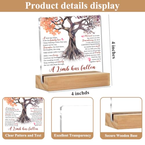 Memorial Gifts Acrylic Sign, Sympathy Gifts for Loss of Loved One - color: Memorial Gifts 02