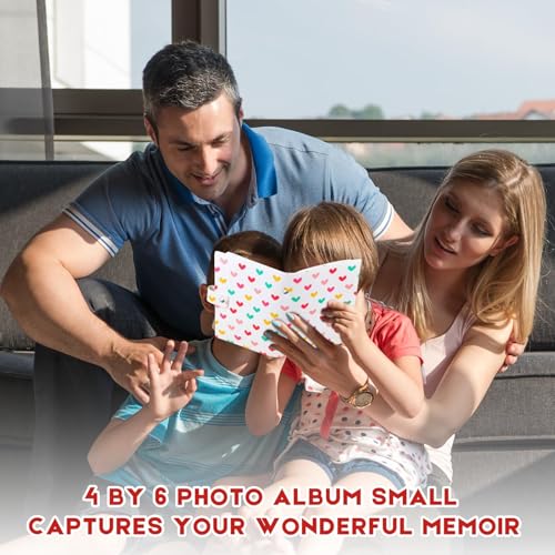 Ruibytree 2 Pack Mini Photo Albums 4x6 Pictures, 104 Photos Total, White - color: White