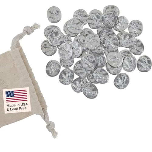 DANFORTH Pocket Angel Token Bag of 50, Lead-Free Pewter Coins, Made in USA | Guardian Angel Coin, Keepsake Coins for Encouragement, Remembrance & Spiritual Gifts - color: Angel Coins Bag of 50