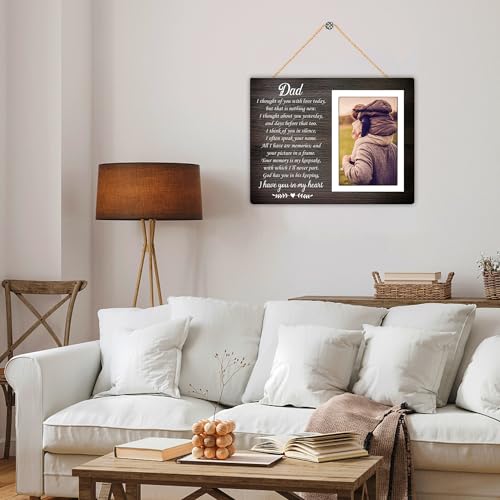 Memorial Gifts for Loss of Loved Father, Loss of Dad Memorial Picture Frame, Condolence Bereavement Gifts Father, in Memory of Dad Grief Gift, Sympathy Gift, Memorial Dad12P028 (Pack of 2) - size: 4X6 (Pack of 2)