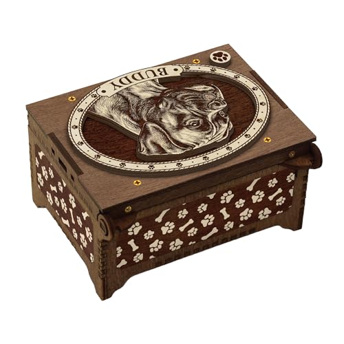 Boxer Dog Custom Memorial Music Box | Voice Recording or Favorite Song, Memory Box, Photo Image Print Inside
