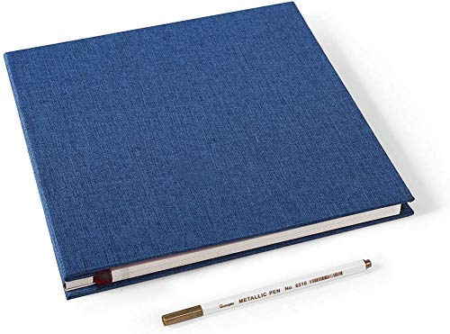 Vienrose Large Photo Album Self Adhesive for 4x6 5x7 8x10 Pictures Scrapbook Album DIY Scrap Book 40 Sticky Pages with A Metallic Pen | Scrapbook Album, 20 Sheets, 4x6 5x7 8x10 Photos, Metallic Pen, DIY Memory Book, Travel Photos, Birthday Gift - color: B