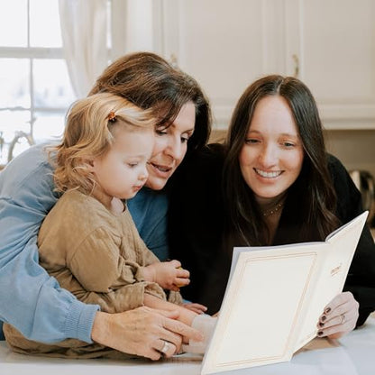 Duncan & Stone Mom Tell Me Your Story Journal, Linen Life Book, 85pg | Guided prompts & family tree for Mom to write her life story; a linen 85-page keepsake gift for mother from the kids - style: Your Story Mom