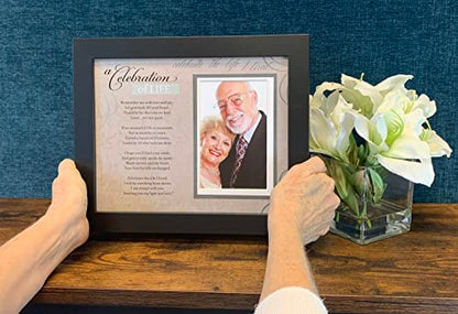 Celebration of Life Memorial Lantern & Photo Frame - Thoughtful Sympathy Gift/Bereavement Gift