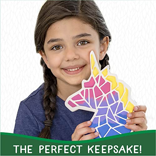 Creative Roots Mosaic Unicorn Stepping Stone, Includes 7-Inch Ceramic Stone & 6 Vibrant Paints, DIY Garden Stepping Stone Kit for Kids Ages 6+ - style: Unicorn