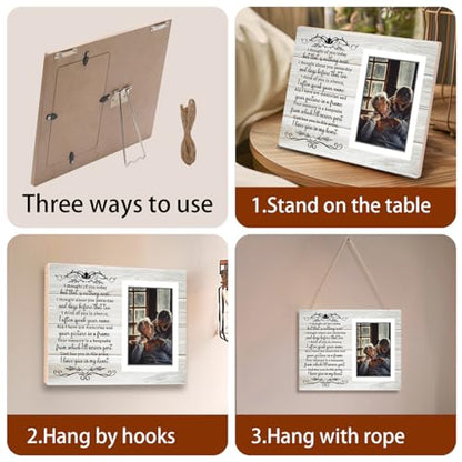 Memorial Gifts Picture Frame - Memory of Mother, Father, Grandma, Grandpa, Grandparents, Memorial, Remembrance Photo Frame for Loved One, Wall Table Picture Frames Sympathy Loss relative Gift