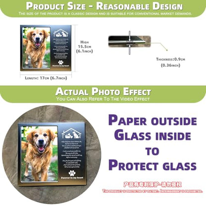 Dog Memorial Picture Frame 4x6, Dog Memorial Gift for loss of Dog (6S) | Angel Rainbow Bridge Prayer Card Included, Premium Aluminum Alloy Material, Packaged in an Elegant Plastic Gift Box - color: Silver - Sweet Home