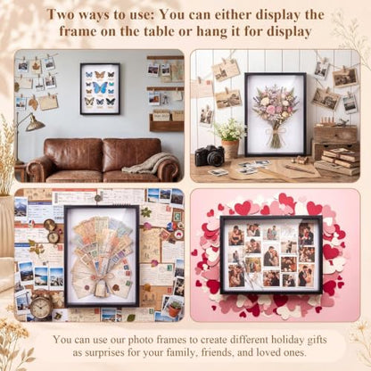Tuanse Shadow Box Picture Frame Display Cases,16 x 12 Inch,Black - color: Black, size: 16 x 12 Inch