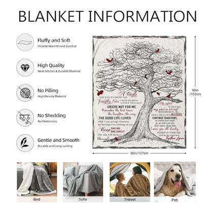 Bereavement Gifts Blanket Sympathy Gift Memorial Gifts | Condolences Gift, in Loving Memory Blankets, Memorial Gifts for Loss of Mom Dad Grandma Grandpa Pet 60" x 50" - size: 60*50inch