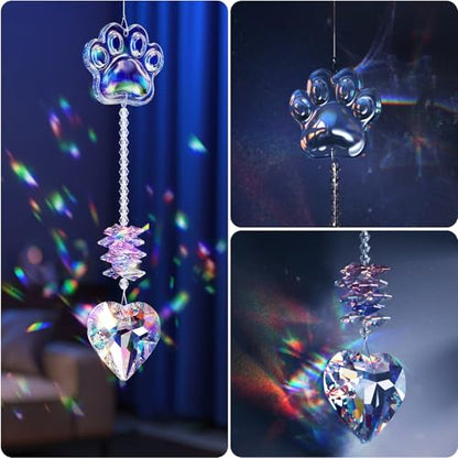Shario Dog Memorial Gifts for Loss of Dog, Pet Memorial Gifts for Dogs, Crystal Suncatcher, Pet Loss Sympathy Gift