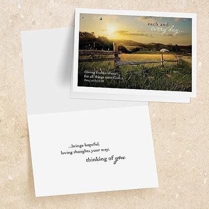 Faithfully Yours Designer Greetings Inspiring Praying for You Boxed Card | Biblical Scripture Verse, Faith Based Sentiment, Boxed Card Set, Matching Envelopes