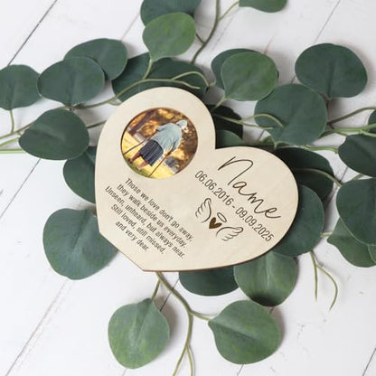 Personalized Loss of Loved One Photo Frame Memorial，Custom lock of Hair Keepsake Jar,Remembrance Bereavement Sympathy Gift for Lost Mom, Dad， Friends, Sisters, Grandparents (heart) - style: heart