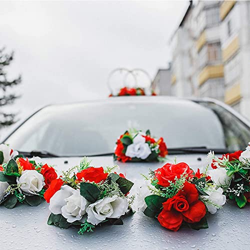 Lyellfe 8 Pack Square Floral Foam Cage, Floral Foam Blocks with Suction Cup | Flower Cage Arranger for Fresh Artificial Flowers, Table Centerpiece and Wedding Decor