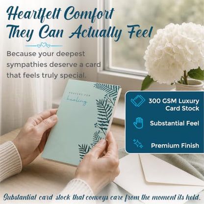 24 Box of Sympathy Cards with Envelopes - 4×6", 300 GSM - color: Monochrome
