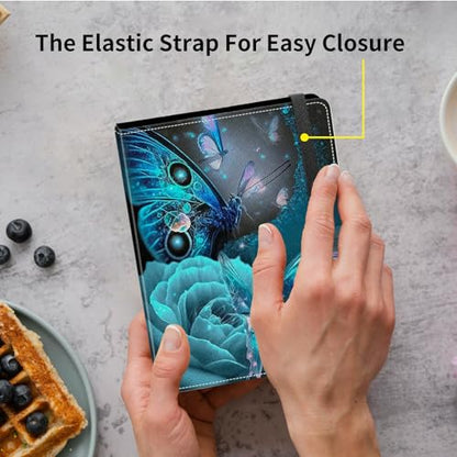 Small Photo Album 3.5x5 inch 80 Pictures PU Leather Photo Albums with Transparent Inner Pockets & Elastic Band for Wedding Boys Girl Travel Family Pictures - Art Butterfly - color: Art Butterfly, size: 3.5x5 Photo Album