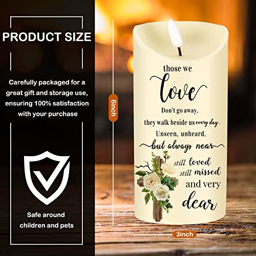 Gerrii Flameless Cardinal Memorial Sympathy Candle LED Battery,Bright Style - style: Bright Style
