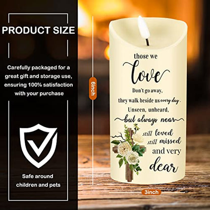 Gerrii Flameless Cardinal Memorial Sympathy Candle LED Battery,Bright Style - style: Bright Style