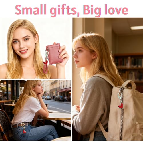 YOJO Pocket Hug Keychain, Love Keychain with Positive Affirmation Card, Emotional Support, Inspirational Gift - color: Red