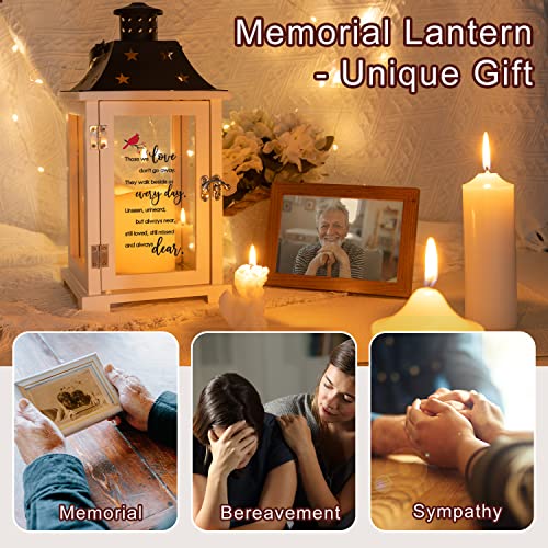 Memorial Lantern, Unique Sympathy Memorial Gifts for Loss of Loved One, Mother, Father, Husband, Bereavement Gift Ideas, Condolences Funeral Gifts, Remembrance Gifts - Those We Love Don't Go Away