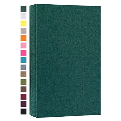 potricher Photo Album 4x6, 300 Pockets, Linen Cover, Dark Green | Small Capacity 4x6 Picture Albums with Horizontal Pockets, 4x6 Photo Book for Family, Wedding, Baby, Anniversary - color: Dark Green
