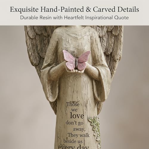 Ivy Home Standing Angel with Butterfly Garden Statuary