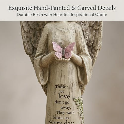 Ivy Home Standing Angel with Butterfly Garden Statuary