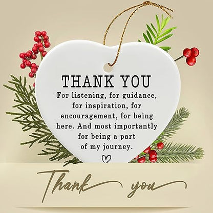 Jocidea Thank You Keepsake - Ceramic Heart Keepsake - Thank You Present - Gift for Friend, Coworker Leaving Gift - color: You Are an Important Part of My Journey