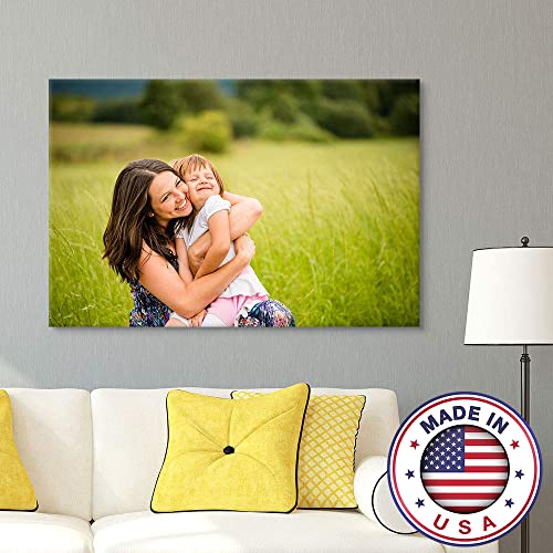 wall26 Custom Canvas Wall Art, Personalized Photo to Canvas - 24"x36" - color: Canvas Wrap, size: 36"L x 24"W