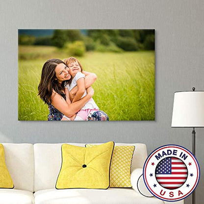 wall26 Custom Canvas Wall Art, Personalized Photo to Canvas - 24"x36" - color: Canvas Wrap, size: 36"L x 24"W
