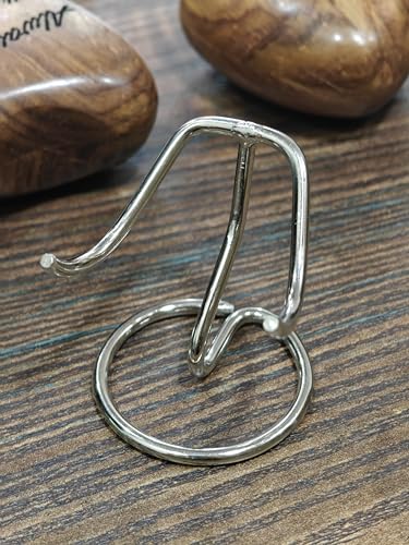 5MOONSUN5's Heart Shaped Urn Stand (CHROME FINISH), Stand for Heart Keepsake Urn, Burial Urns, Memorial Keepsake Urns.