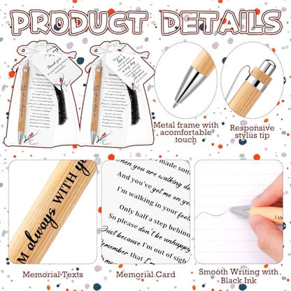 Sayglossy 200 Pcs Cardinal Funeral Gifts Celebration of Life Gifts Set Memorial Decorations for Sympathy Include 50 Ballpoint Pens 50 Bookmark 50 Poem Cards and 50 Organza Bags - style: Cardinal