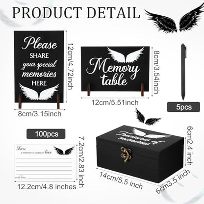 Gilprop 112 Pcs Share a Memory Cards for Celebration of Life, Angel - style: Angel