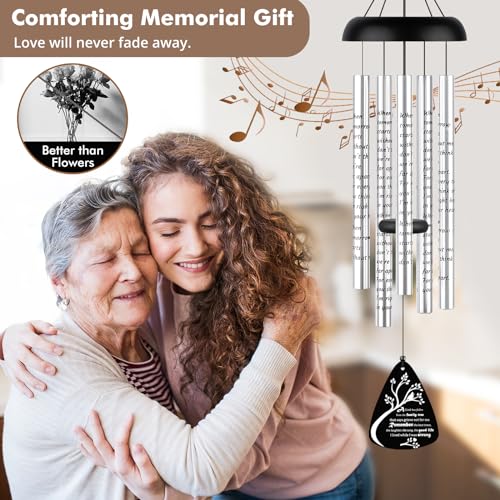 Fabuday 32'' Sympathy Wind Chime Memorial Gift for Loss of Dad Mom Cardinal - size: 32 inches