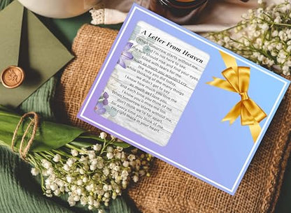 Memorial Picture Frame - In Loving Memory Wood Photo Frame, Sympathy & Bereavement Gifts for Loss of Mom, Dad & Grandparents - Funeral Remembrance Gift - A Letter From Heaven Frame - style: Memorial 04