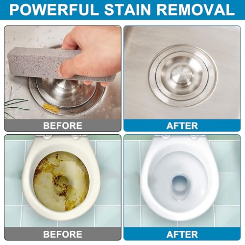 Chinco 6 Pcs Pumice Stick for Cleaning, Pumice Stone Stove Oven Toilet