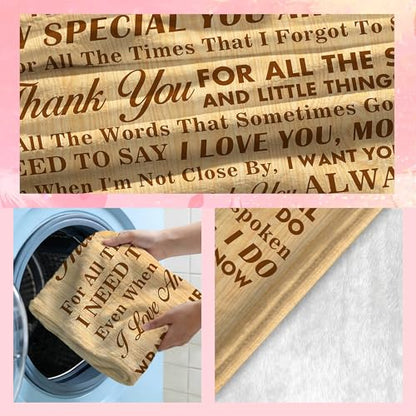 to My Mom Blanket, I Love You Mom Throw Blanket, Soft Flannel Blanket for Mother's Day, Christmas, Valentines, Birthday Gift & Bed, Couch, Living Room Use 50x60 Inch - color: Mom-3