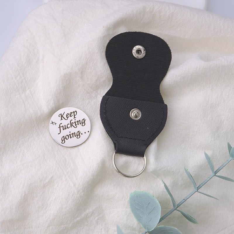Pocket Hug Token for Women Men Him Birthday Inspirational Gifts for Daughter Friend Long Distance Gifts for Wife Mom - color: Keep Fucking Going