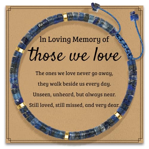 AGOT Daughter in Law Bracelets Gifts: Dear Daughter in Law Birthday Gifts from Mother in Law - color: Lapis Lazuli-Memory
