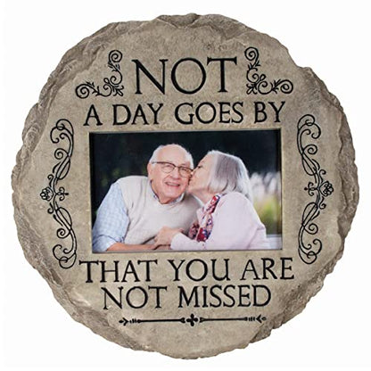 Spoontiques - Garden Décor - Memory Grandpa Stepping Stone - Decorative Stone for Garden - style: Memory Grandpa