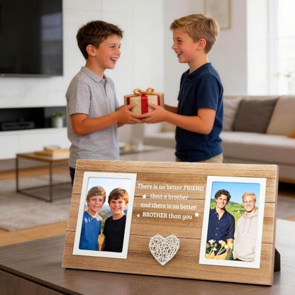 Then & Now Brother Gifts, Brother Birthday Gifts Photo Frame - style: brother