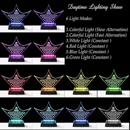 Sisters Gifts from Sister - Crown Crystal Engraved Keepsake with Led Base - Big Bestie Present for Girls Soul Gifts for Women - Best Unique Birthday Sister Gifts On Christamas Mothers Valentines - style: Sister-crown+led light