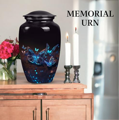 Butterfly Urn for Ashes - Large Cremation Urn for Adults, Men & Women, 10 inch - size: 10 inch Large Urn