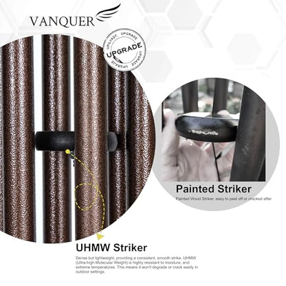 Vanquer Large Wind Chimes for Outside Deep Tone - 48'' Wind Chimes Outdoor Clearance, Deep Tone, Memorial, Sympathy Gift, Garden Patio, Home Décor, Bronze - size: 48" Bronze