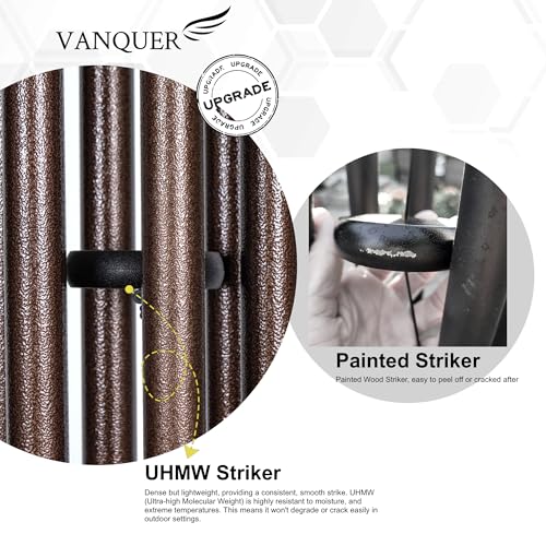 Vanquer Large Wind Chimes for Outside Deep Tone - 48'' Wind Chimes Outdoor Clearance, Deep Tone, Memorial, Sympathy Gift, Garden Patio, Home Décor, Bronze - size: 48" Bronze